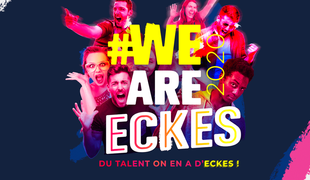 visuel d'entête de l’univers graphique de We Are Eckes, réalisé par Laurent Agier, en agence de communication