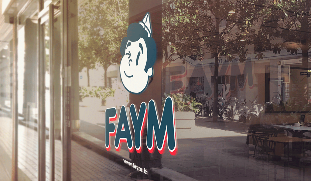 visuel d'entête de la vitrine de Faym réalisée par Laurent Agier, agence de communication à Toulon