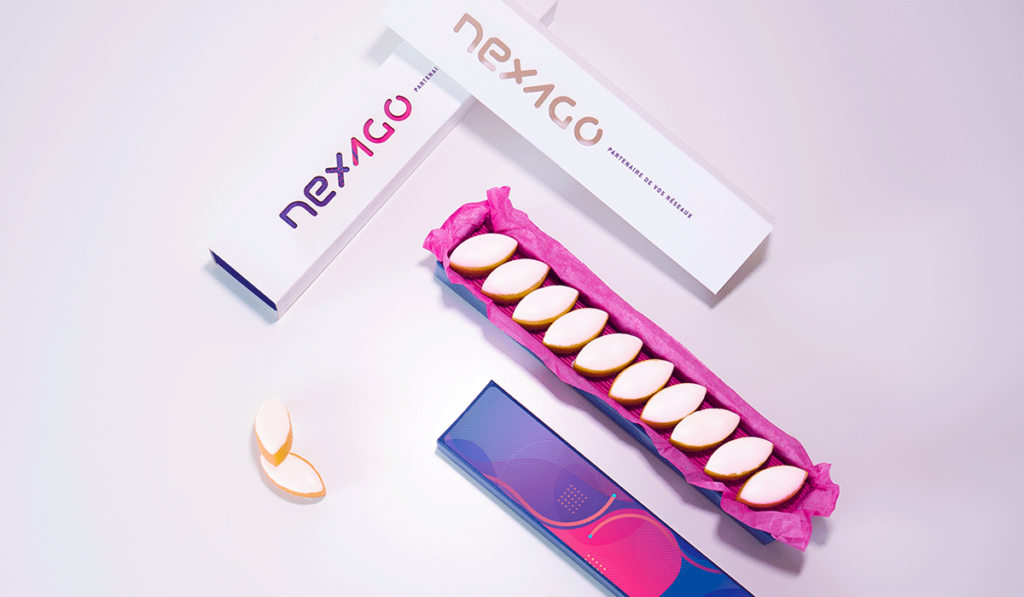 visuel d'entête pour la création de l’étui packaging de Nexago, réalisée par Laurent Agier, agence de communication à Toulon