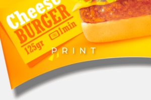 image mise en avant pour la création d’un packaging de burger Sodebo réalisée par Laurent Agier, en agence de communication