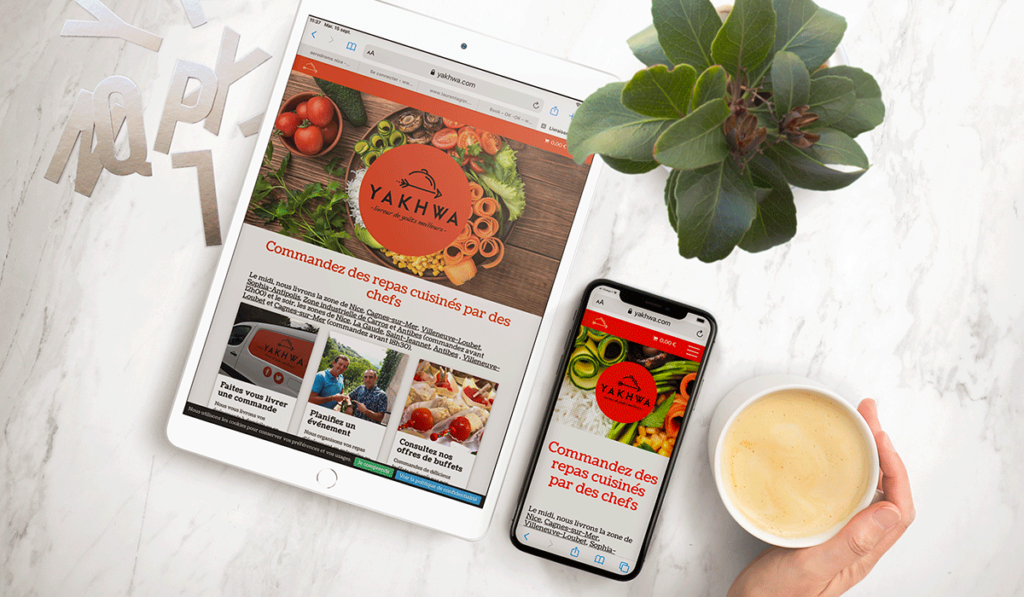 visuel d'entête pour la création du site de vente en ligne de Yakhwa, réalisée par Laurent Agier, agence de communication à Toulon